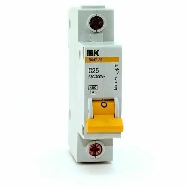 Автомат ИЭК BA47-29 1P 25А 4,5кА C