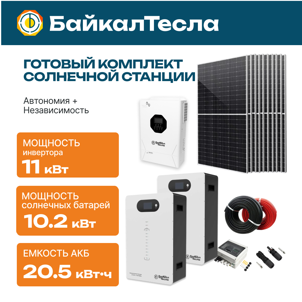 Солнечная электростанция 11 кВт