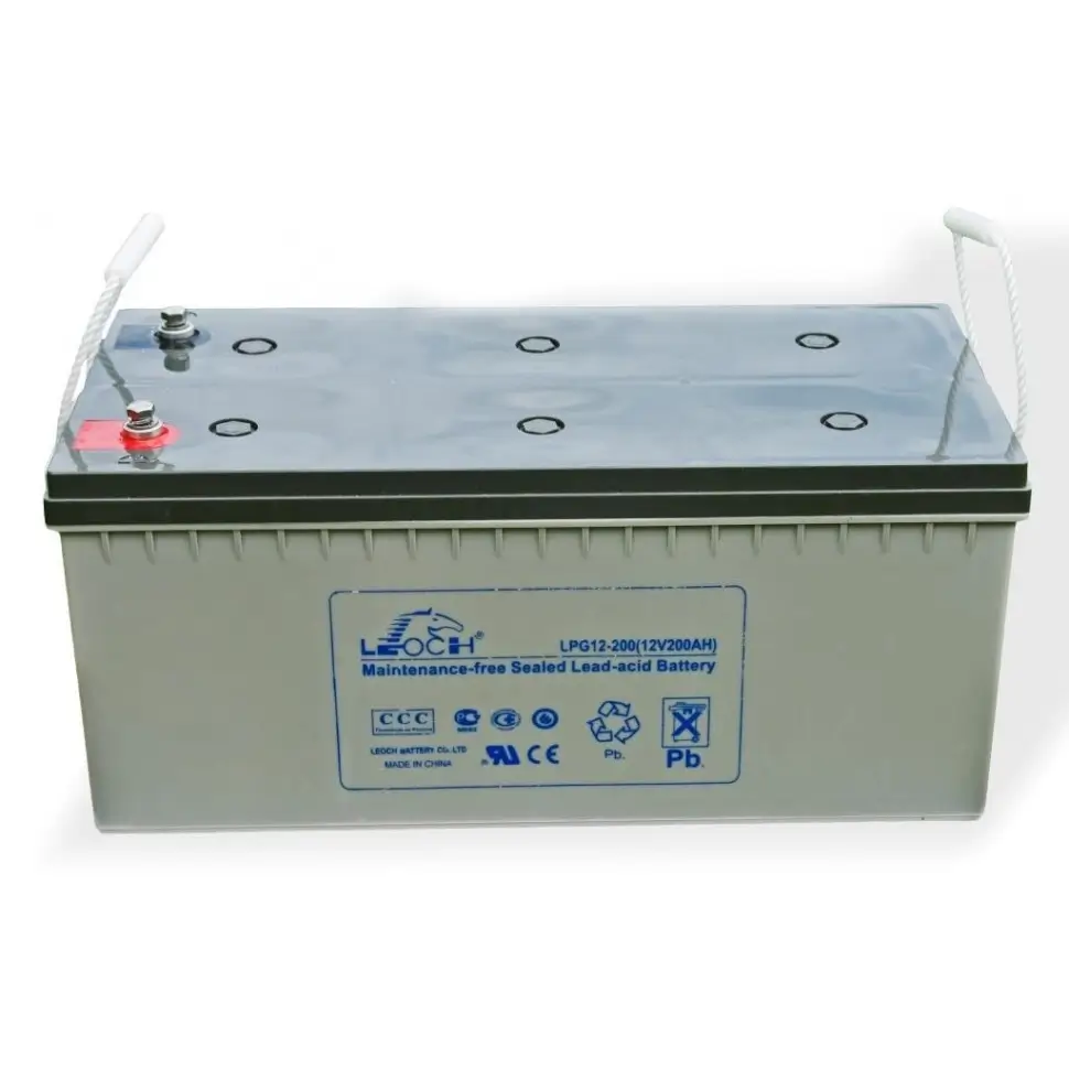Гелевый тяговый аккумулятор LEOCH LPG12-200 (12V / 200Ah)