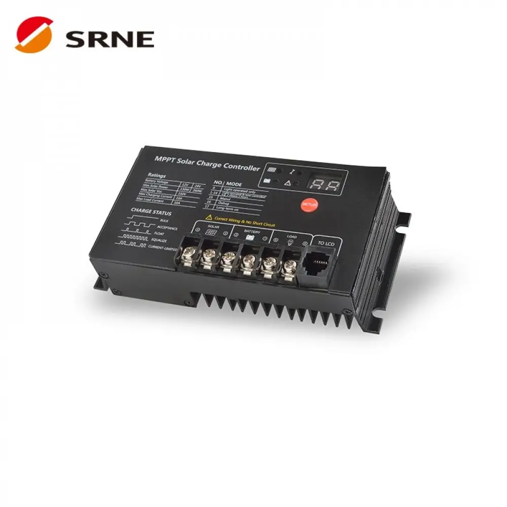 Контроллер заряда SRNE SR-MT2410 MPPT 12В 10А