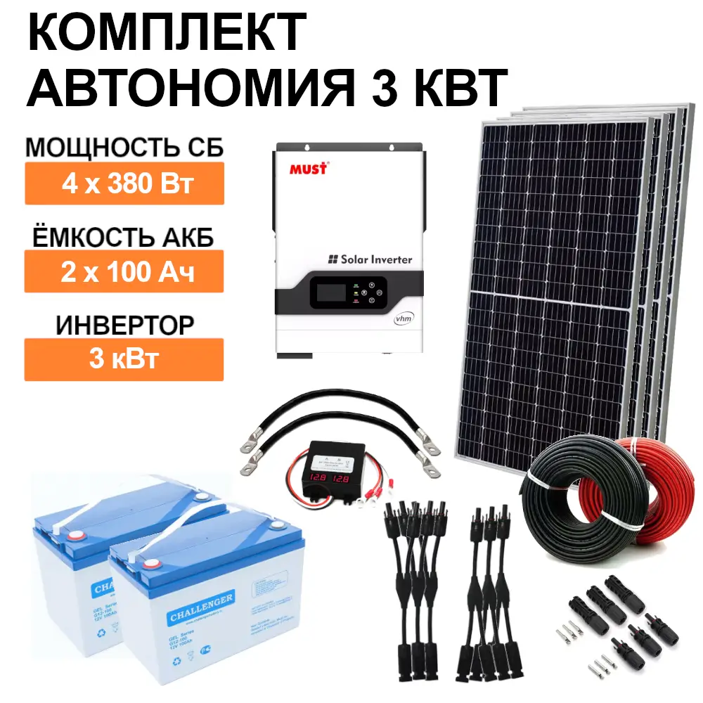 Солнечная электростанция 3 кВт