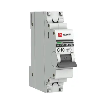 Автомат EKF PROxima BA47-63 1p 10А 4,5 кА